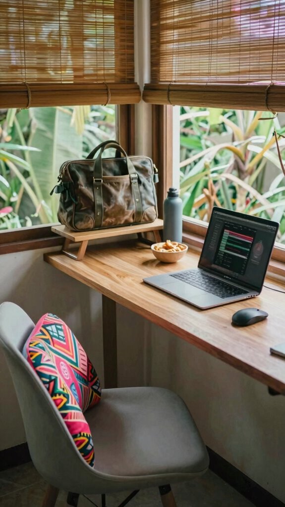 ergonomic adaptable workspace setup