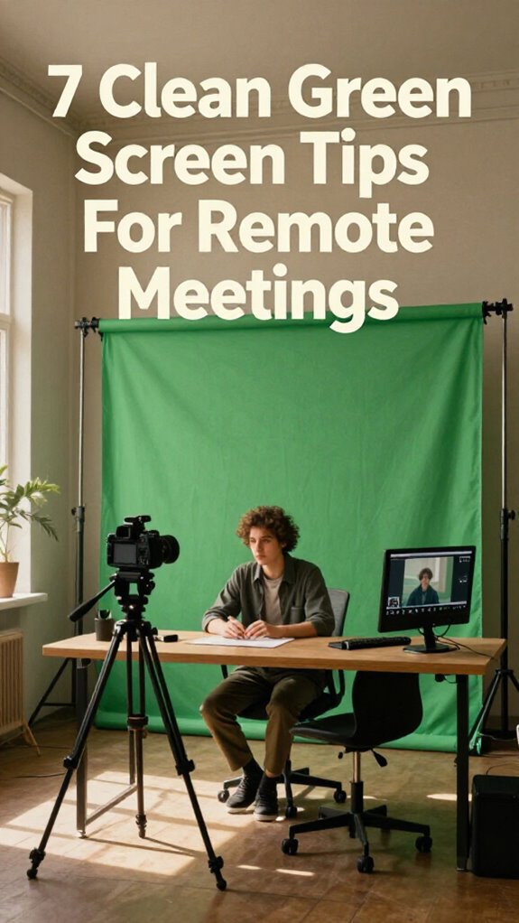 green screen remote meeting tips