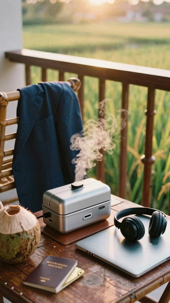 instant wrinkle free travel steamer