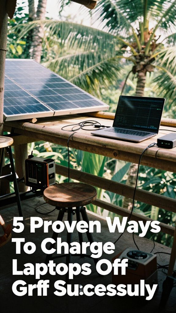 off grid laptop charging