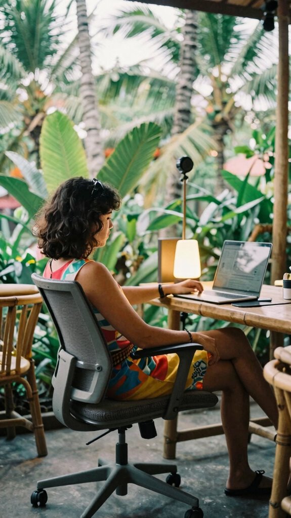 portable ergonomic workspace setup