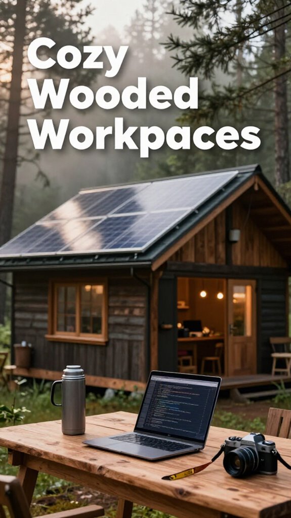 remote cabin work spaces