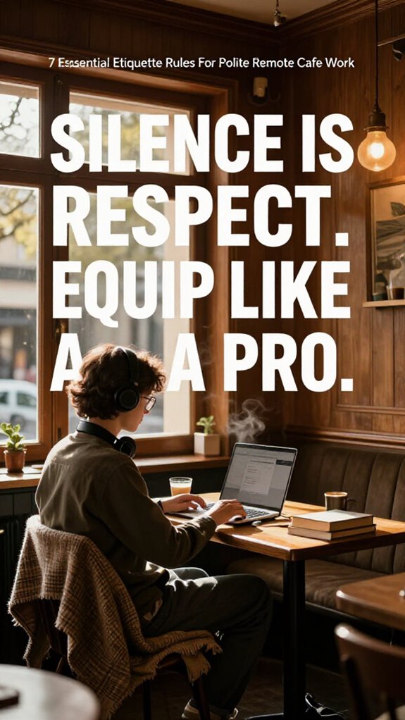 remote cafe work etiquette