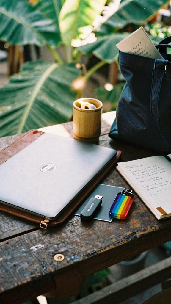 secure data while traveling