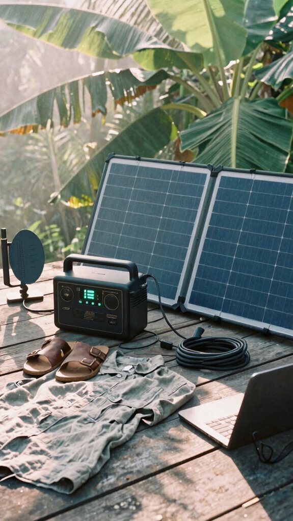 solar powered mobile internet setup