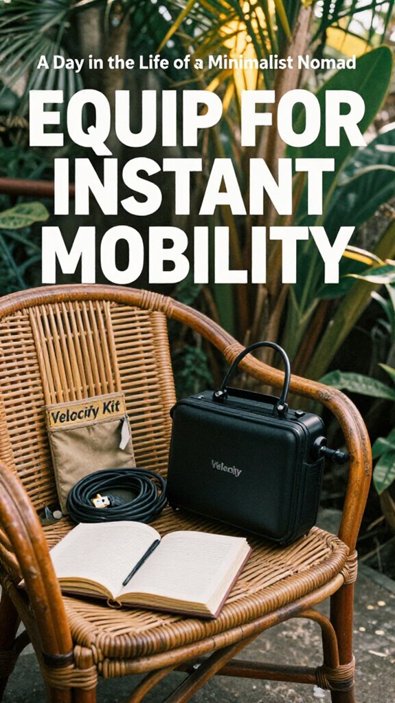 traveling with minimal belongings
