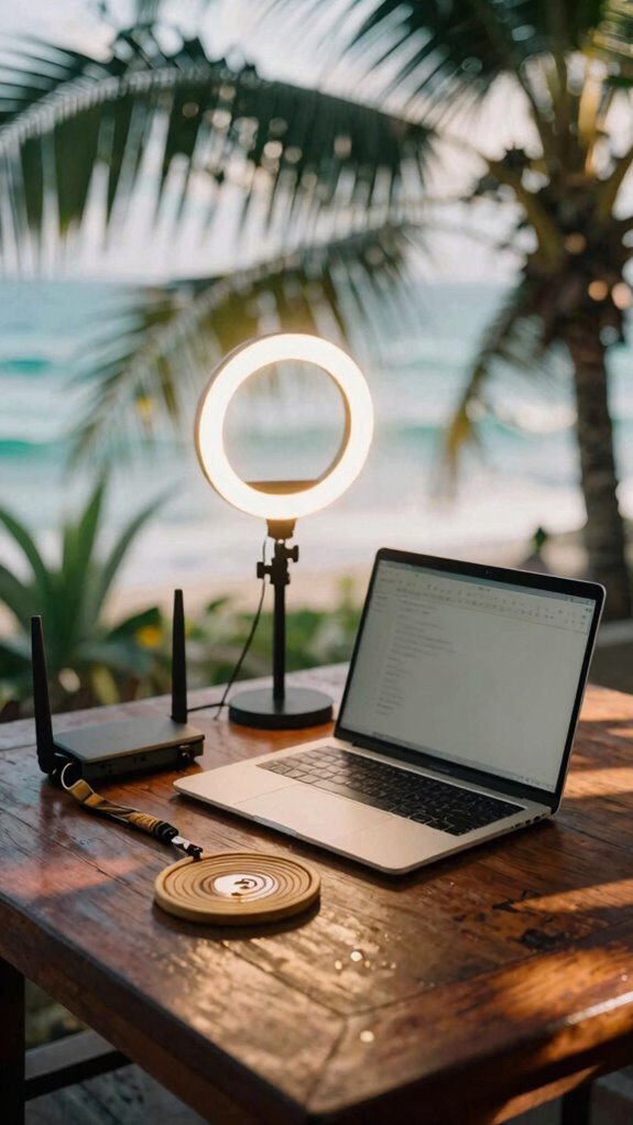 use ring lights for shadow coverage