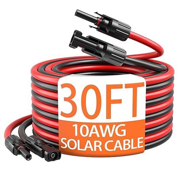 Energeaster 10AWG Solar Extension Cable (60ft)