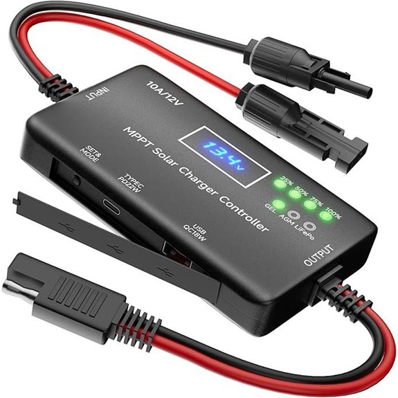 MPPT Solar Charge Controller 12V 10A with USB