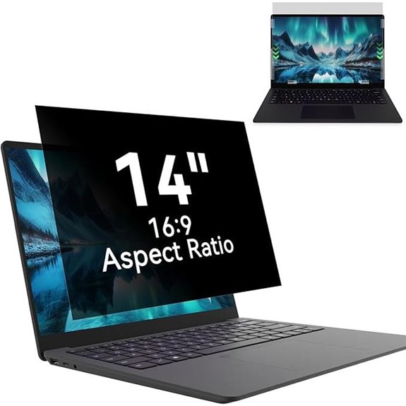 14-Inch Laptop Privacy Screen with Blue Light Filter
