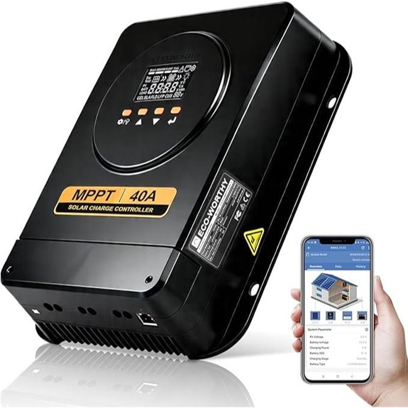 ECO-WORTHY 40A MPPT Solar Charge Controller with Bluetooth