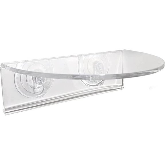 Acrylic Window Garden Shelf with Suction Cups