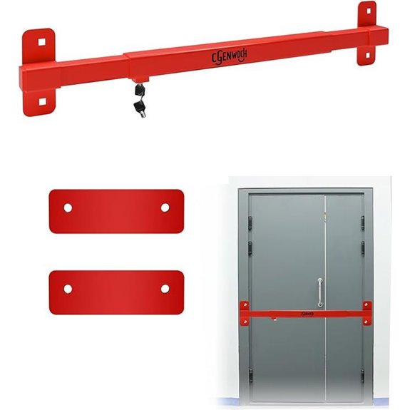 Adjustable Security Door Lock Bar for Exterior Doors