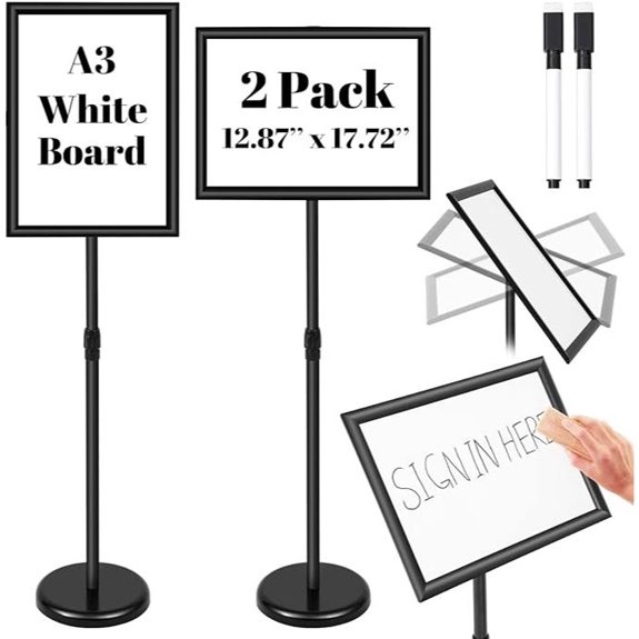 Gilprop 2-Pack Adjustable Floor Sign Holders