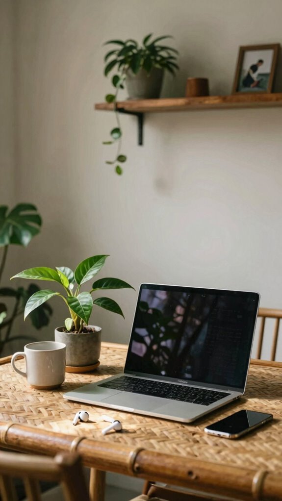 clear minimal organized space