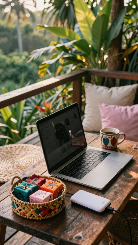 clutter free personalized workspace organization