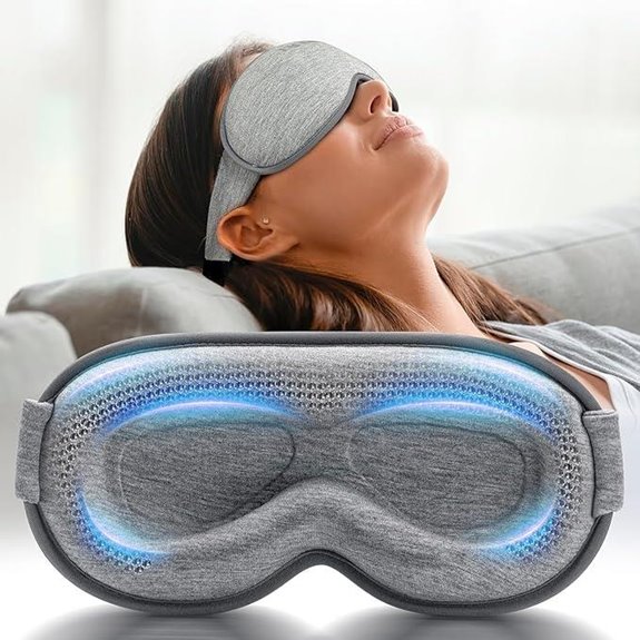 Weighted Sleep Mask with Adjustable Strap and Lash-Friendly Design
