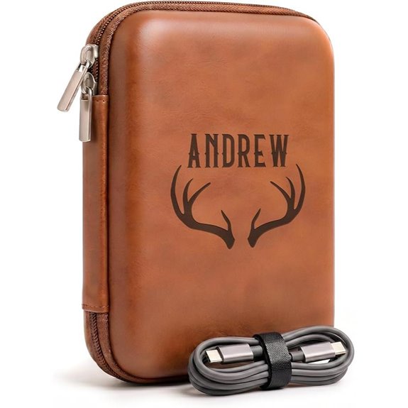 Personalized Tech Organizer Case with Elastic Dividers