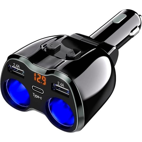 Otium USB C Car Charger with Dual Ports and Display