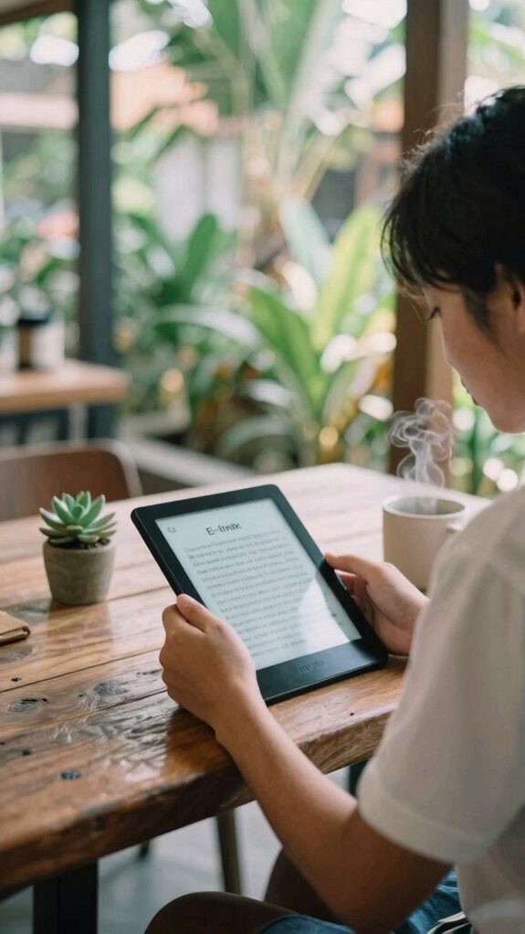 e ink for distraction free writing