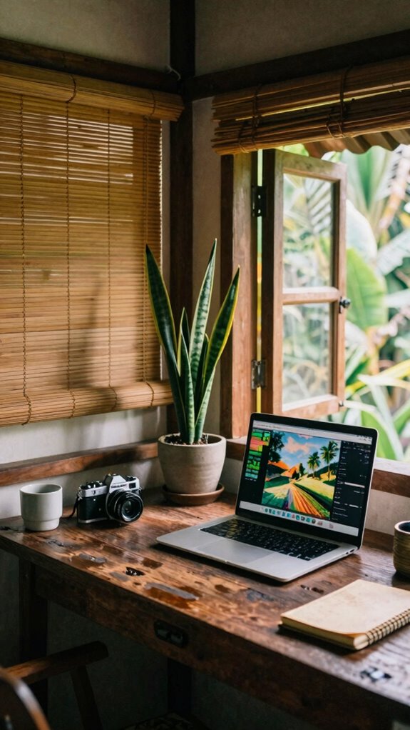 eco friendly remote workspace
