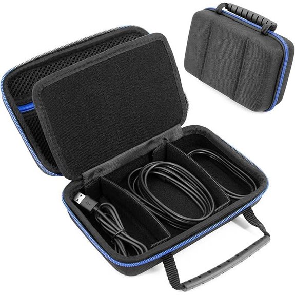CASEMATIX Electronics Travel Organizer with Zippers