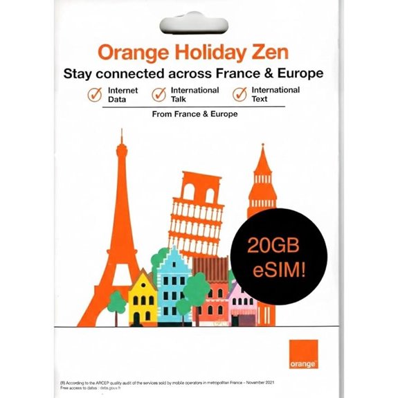 Europe eSIM 20GB + Calls 24-Hour Activation 48 Countries