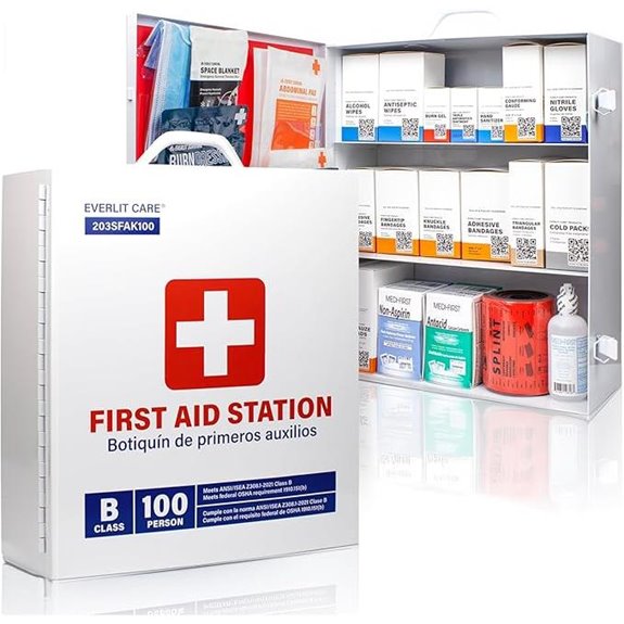 Everlit Care 3-Shelf OSHA First Aid Kit (100 Person)