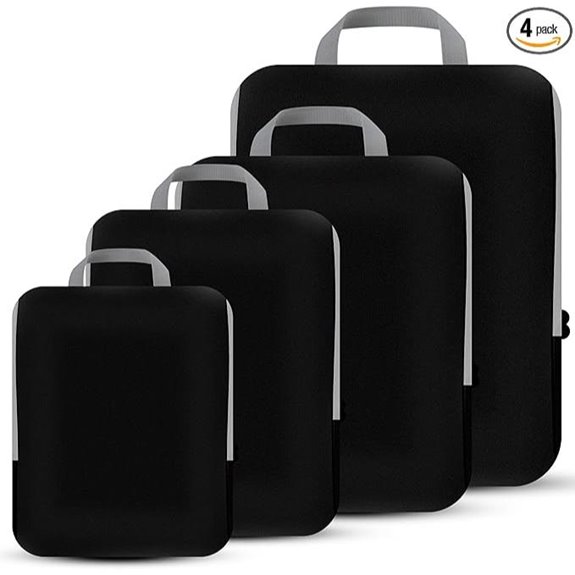 PANDA JOYS 4 Pack Compression Packing Cubes