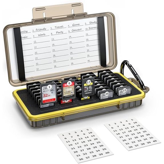 Memory Card Organizer Case for SD CFexpress Switch Games