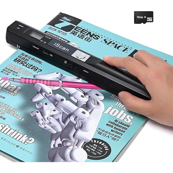 Portable Handheld Scanner with 16GB for Photos and Documents