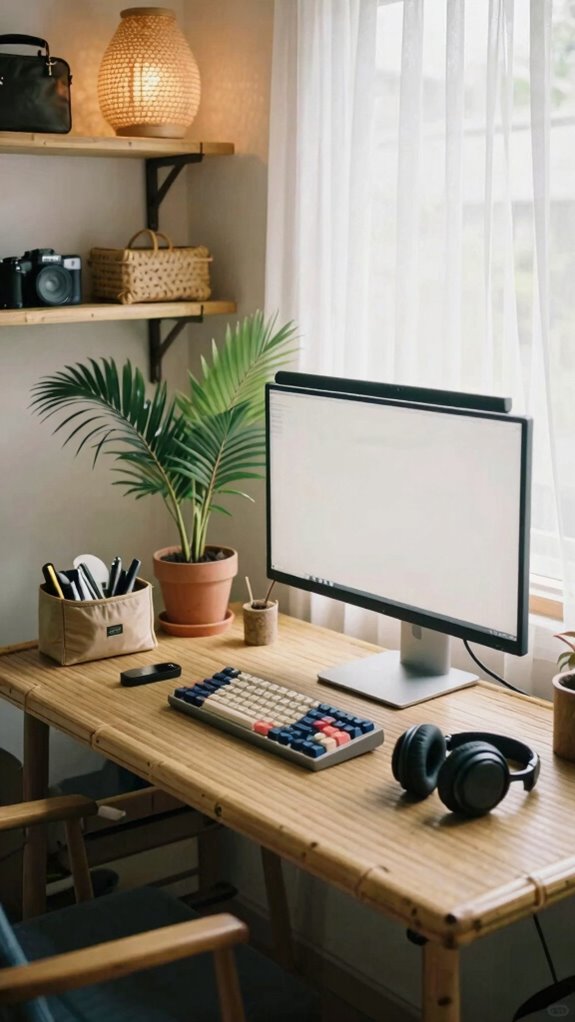 intentional organized tech enhanced workspace
