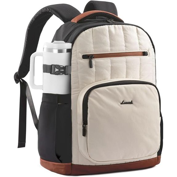 LOVEVOOK 15.6 Inch Laptop Backpack with Tumbler Holder