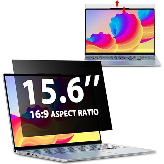 15.6 Laptop Privacy Screen with Blue Light Filter