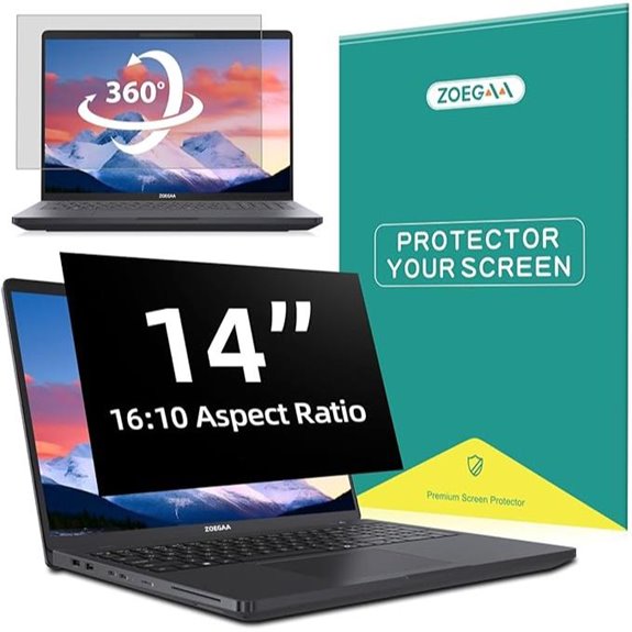 ZOEGAA 4-Way Privacy Screen for 14-inch Laptop