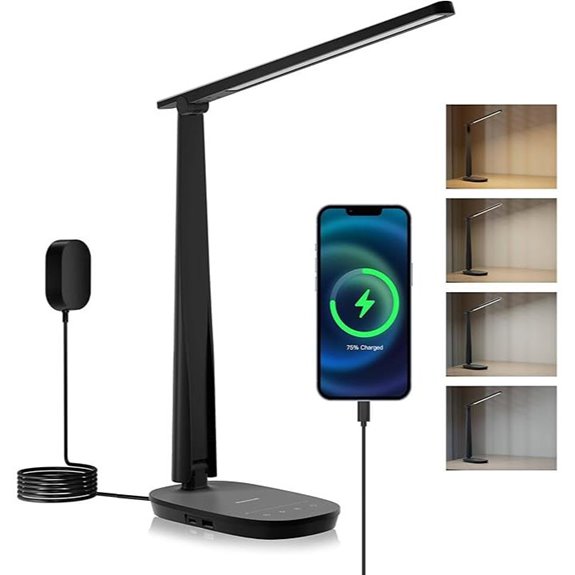Honeywell LED Desk Lamp with Charging Ports