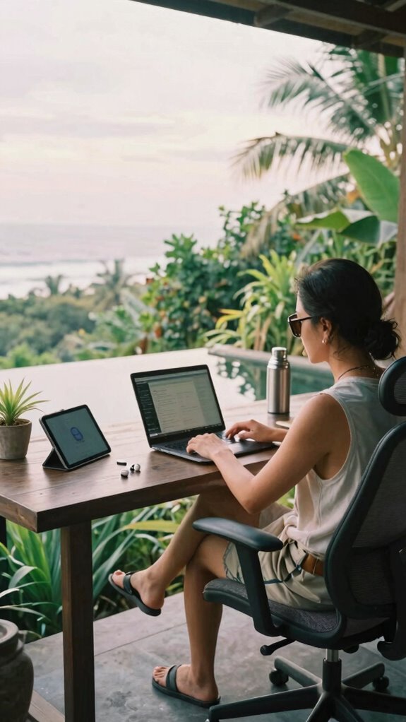 luxurious tech enabled remote workspace