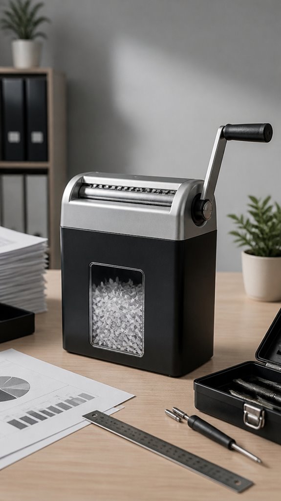 manual shredder safety features