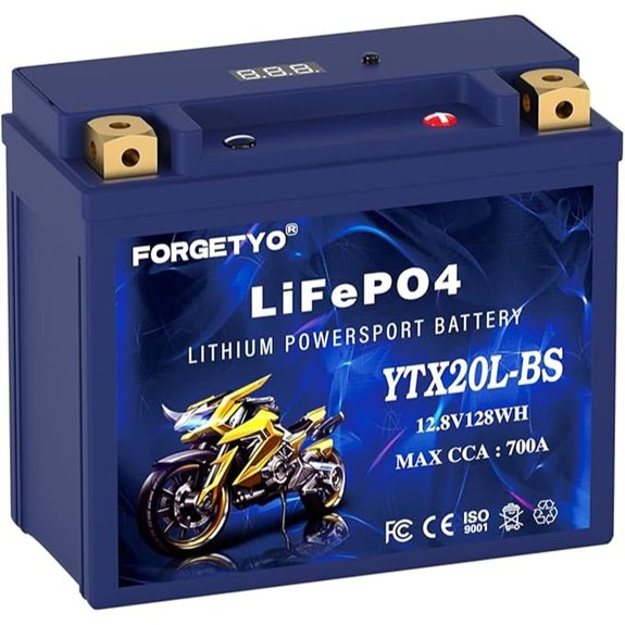 Lithium YTX20L-BS Motorcycle Battery 12V 10AH