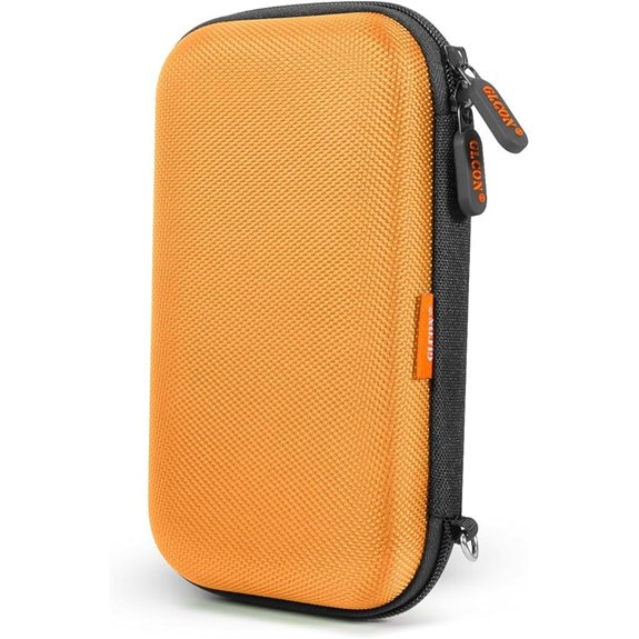 Orange Shockproof Hard EVA Electronic Accessories Organizer