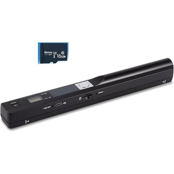 Portable A4 Document Scanner with 16GB SD Card