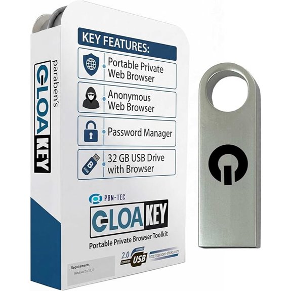 Cloakey Portable Private Browser - Online Personal Privacy Toolkit