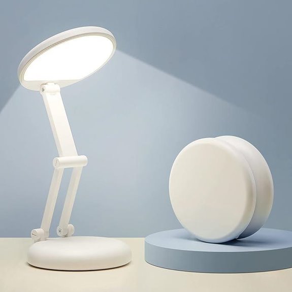 Rechargeable Dimmable Table Lamp for Desk and Crafts