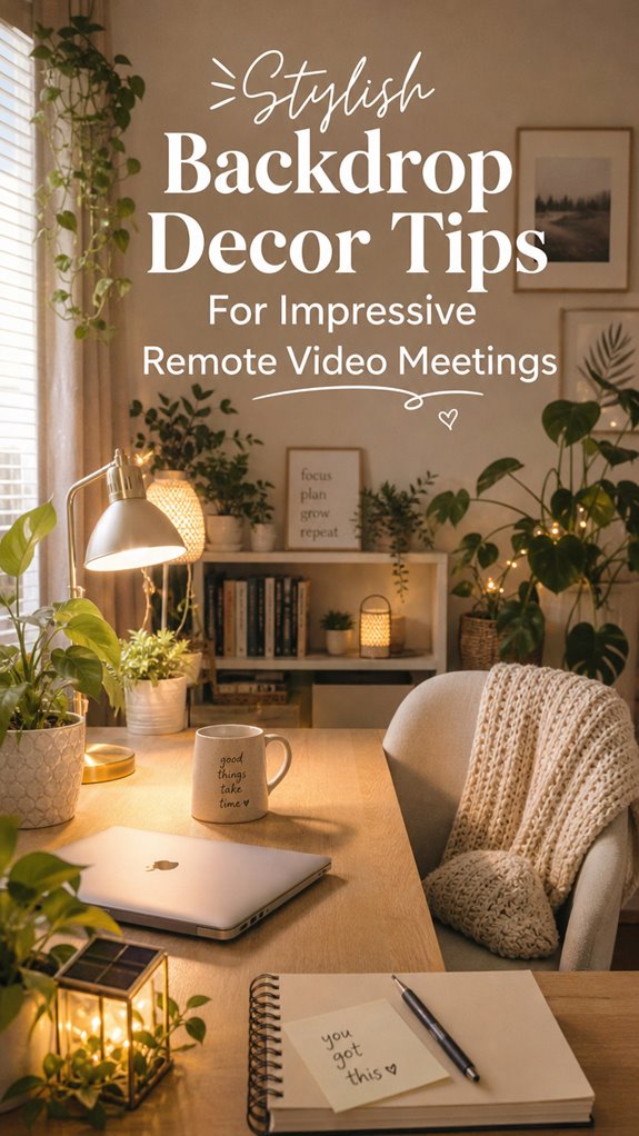 remote meeting backdrop decor