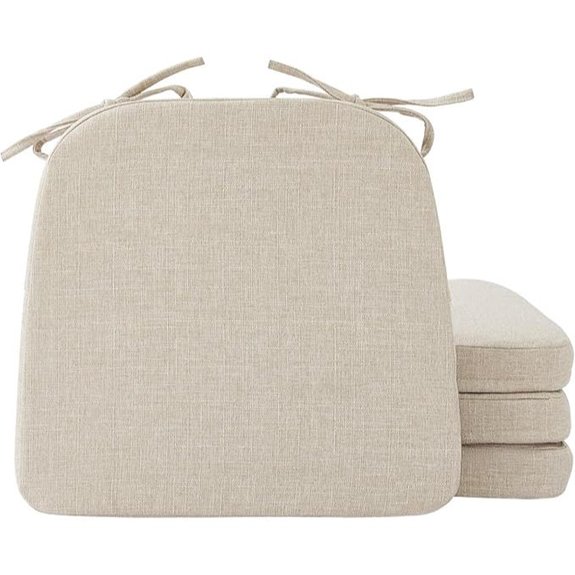 Ruqmuis D-Shaped Chair Cushions Set of 4