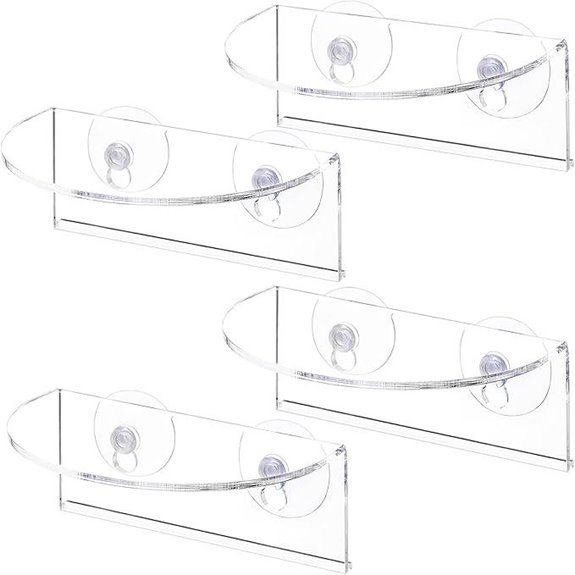 4 Pack Acrylic Window Plant Floating Shelves