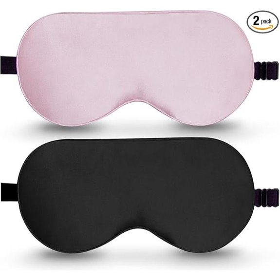 BeeVines 2 Pack Mulberry Silk Sleep Masks