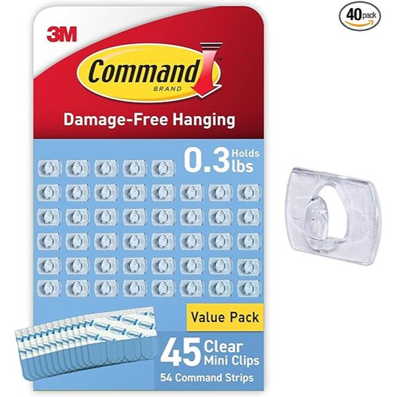 Command Mini Light Clips Pack for Indoor Use