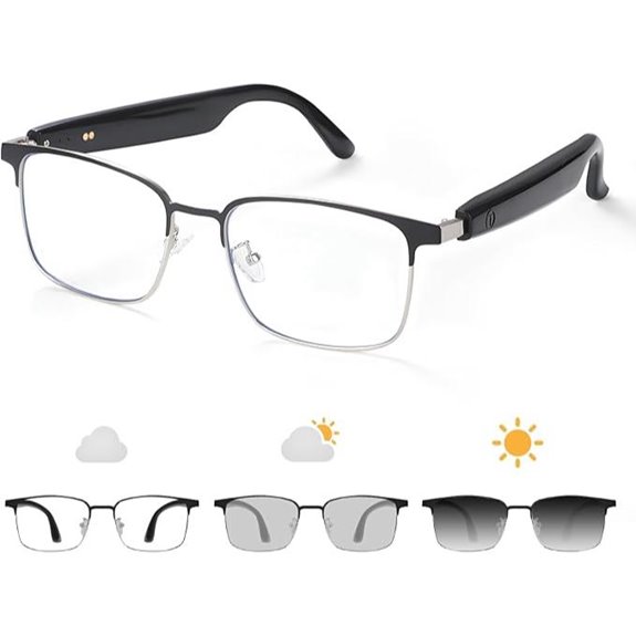 Bluetooth Smart Glasses with Open Ear Sound & Polarized Lenses