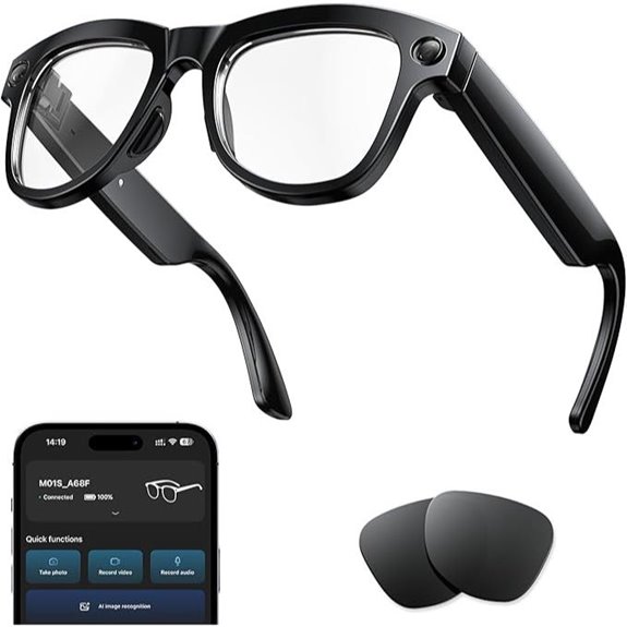 AI Smart Glasses with Camera & Voice Translation
